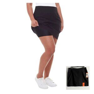 S.C. & CO 360 Tummy Control Comfort Stretch Skort Sz XXL Black NWT